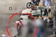 ¡Asesinato en SJM! Cámara capta violenta agresión a hombre por un grupo de sujetos en plena vía pública