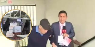 Abuelito con bastón no pudo votar en mesa para personas con discapacidad