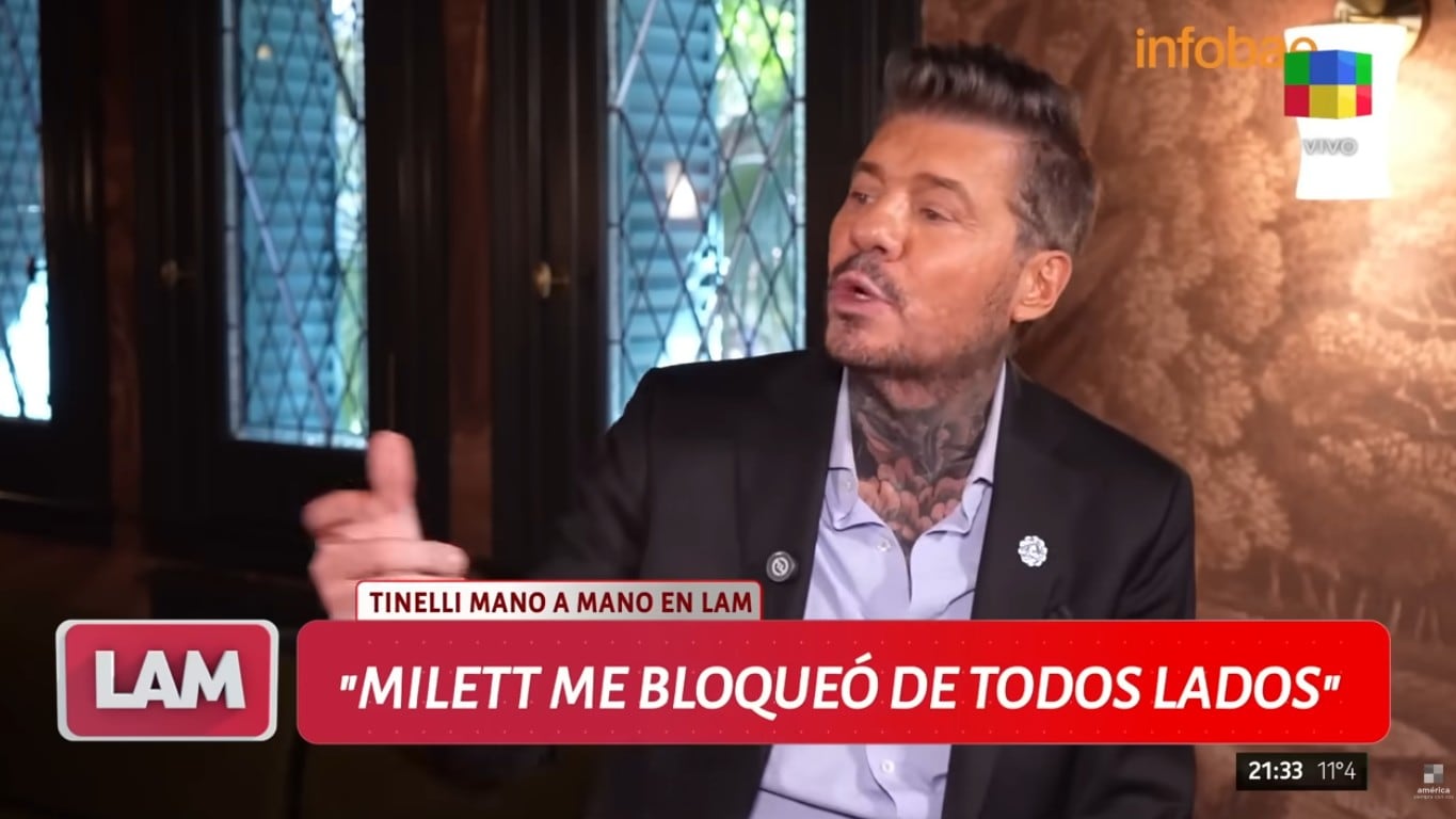 Marcelo Tinelli toma con calma el distanciamiento con Milett.