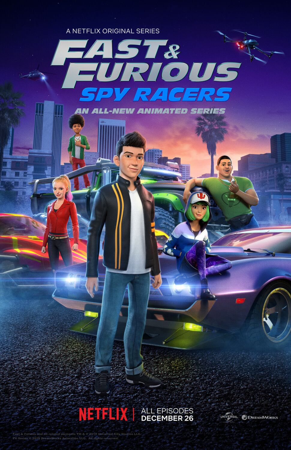 "Fast and Furious Spy Racers" es una serie de televisión de transmisión animada estadounidense que se estrenó en Netflix el 26 de diciembre de 2019. (Netflix)
