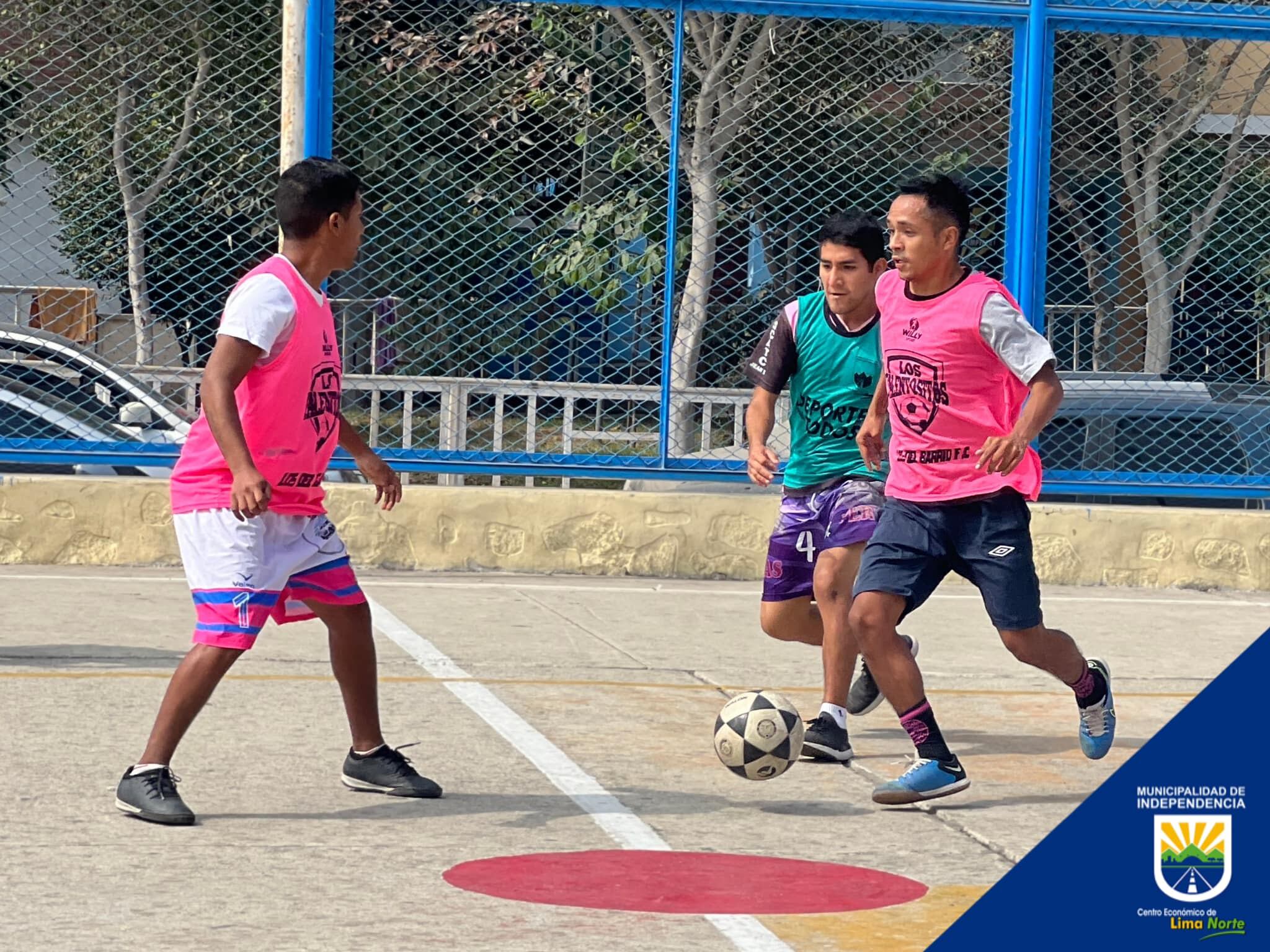 En pleno partido. (Foto: Municipalidad Independencia)