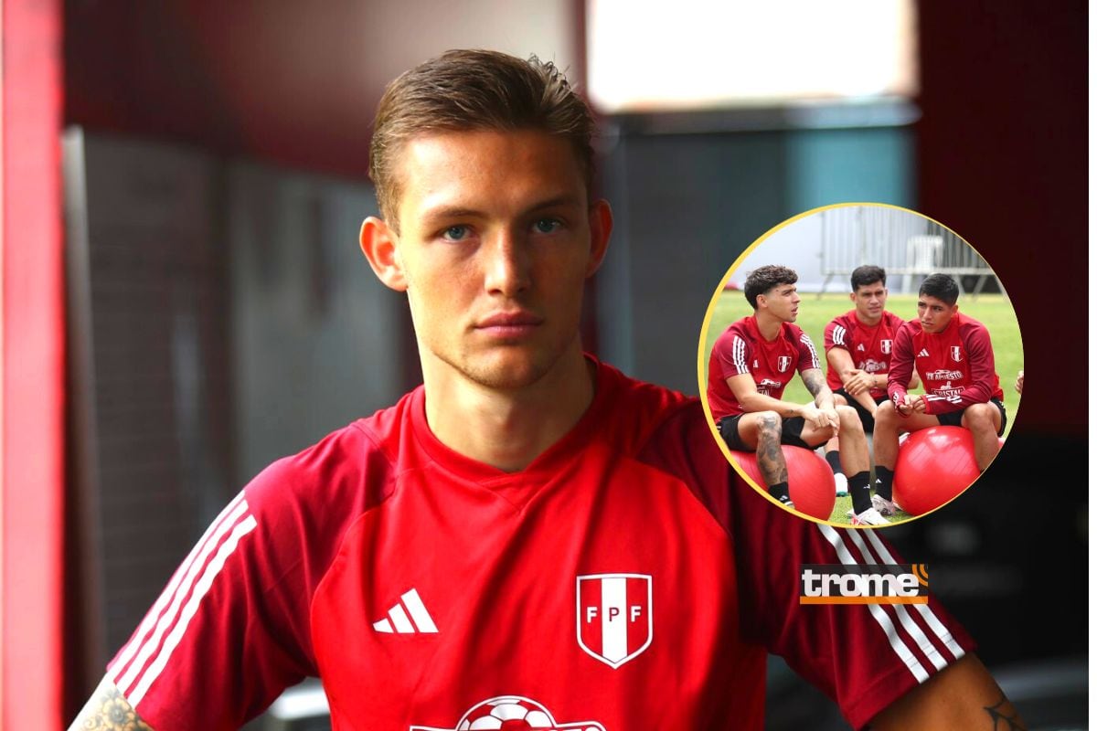 Oliver Sonne tuvo primer entrenamiento con Perú (Foto: @LaBicolor)