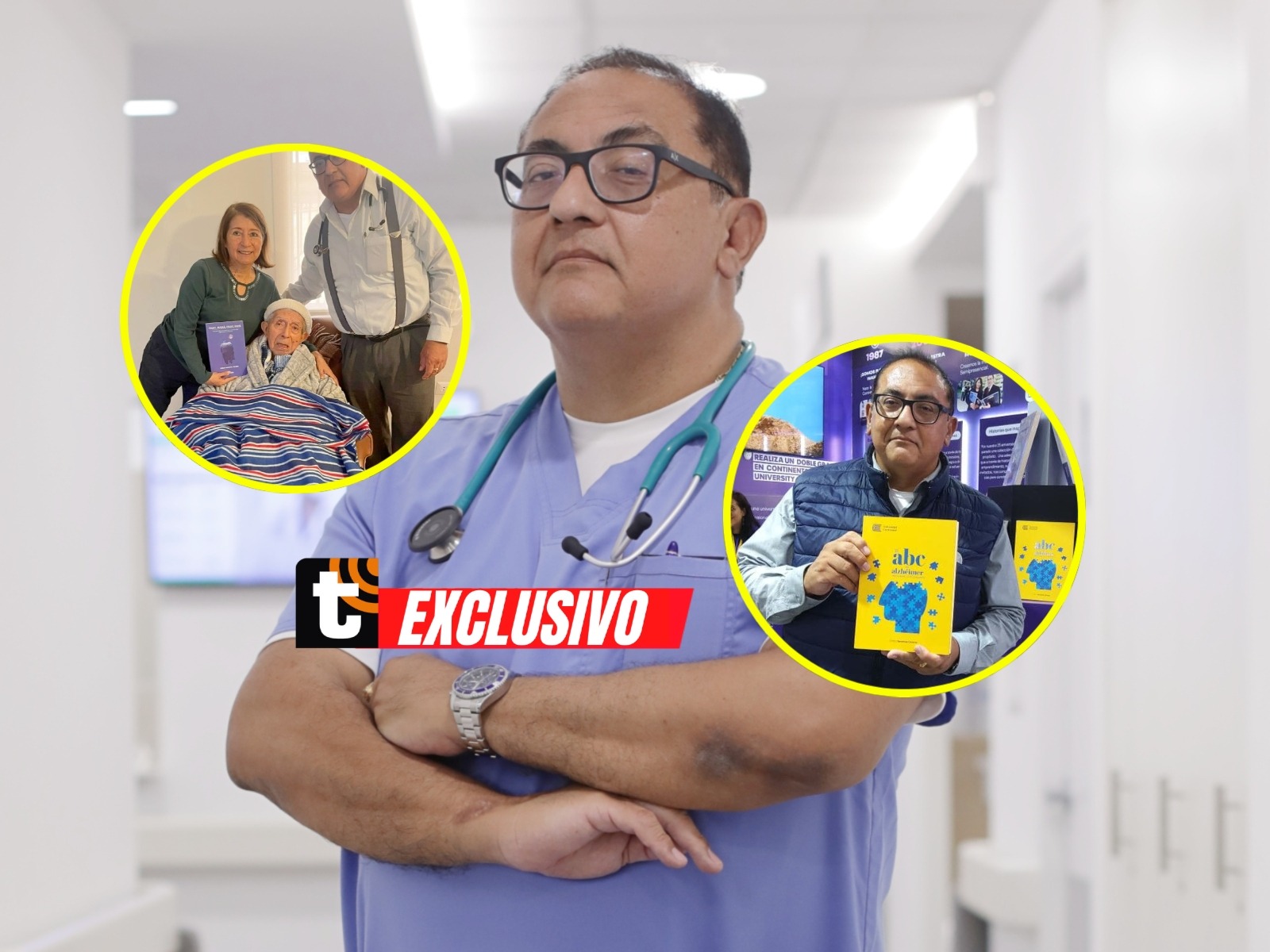 Entrevista al médico geriatra Carlos Sandoval, quien además es catedrático, autor de varios libros y columnista de este diario. Foto: Composición / Trome.