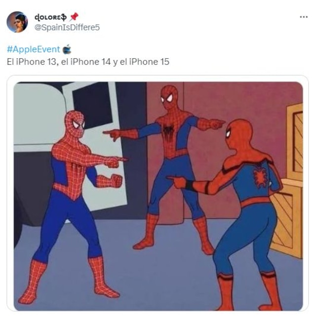 Los memes más divertidos del lanzamiento del iPhone 15 (Foto: Twitter)