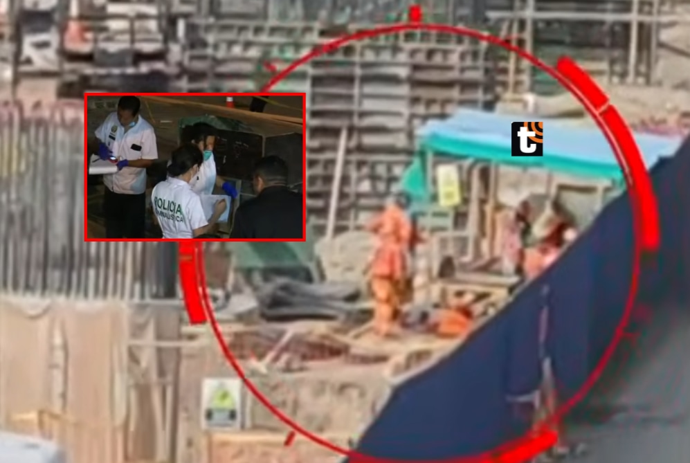 Un obrero muere en obra pública en SJL tras lanzarse granada.