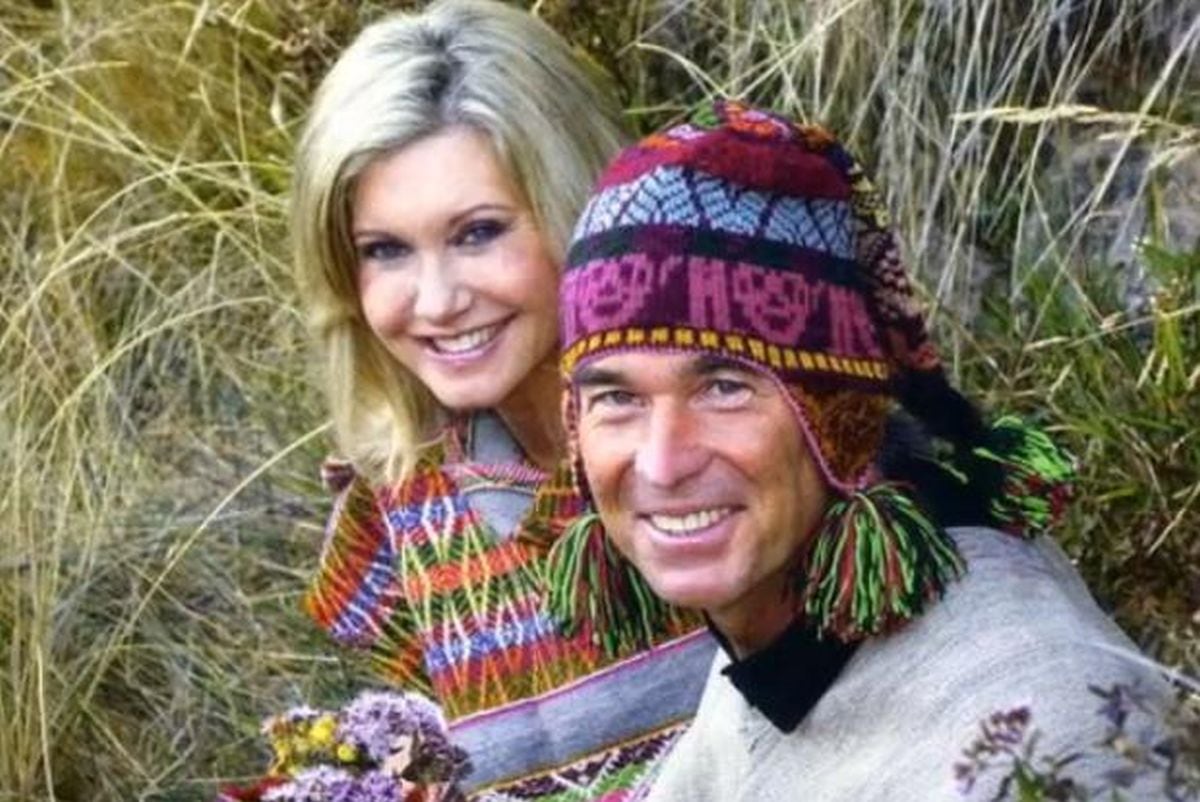 Olivia Newton John y John Easterling en Cusco