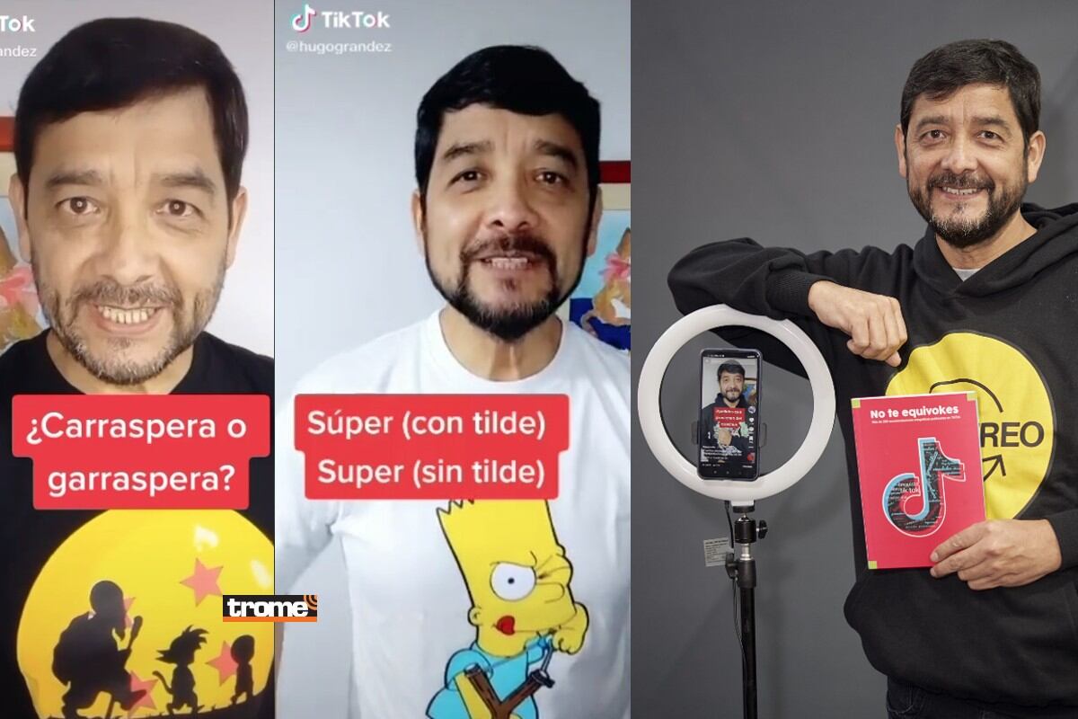 Conversamos con Hugo Grández, periodista, escritor y generador de contenidos de ortografía a través de TikTok. (Isabel Medina / Trome)
