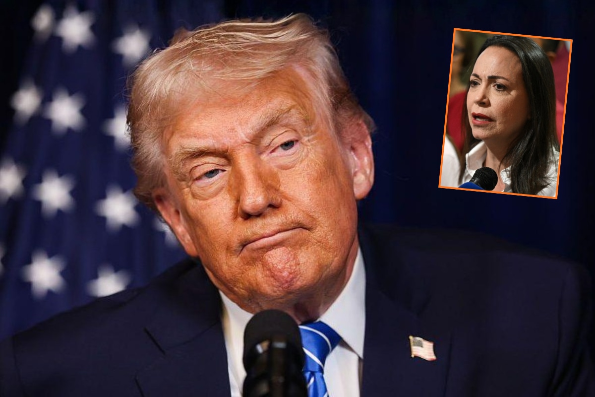 Donald Trump descartó posibilidad que María Corina Machado asuma el poder. (Agencias)