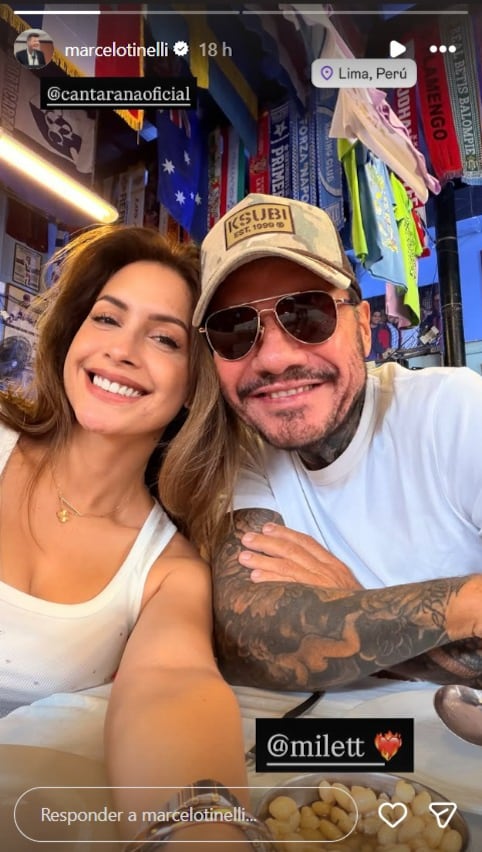 Milett Figueroa y Marcelo Tinelli se mostraron juntos meses después de anunciar su separación. (Foto: Instagram / @marcelotinelli)