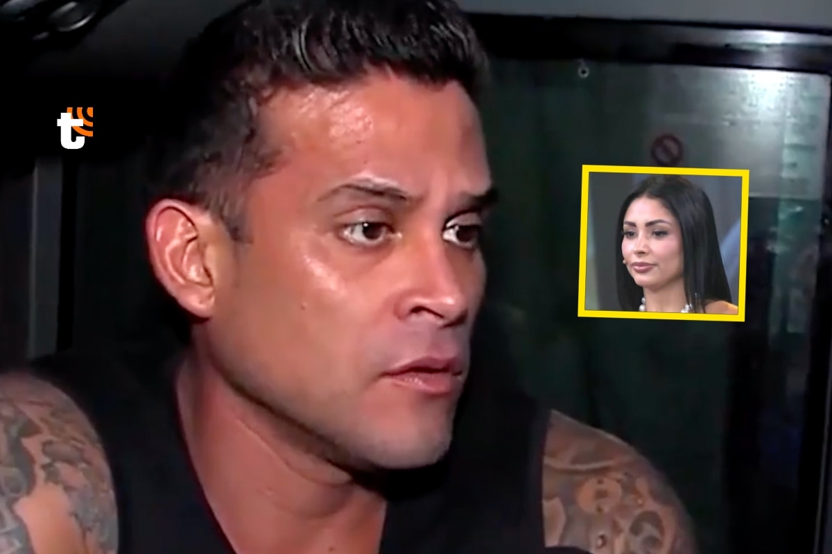 Christian Domínguez con la frente en alto ante entrevista de Pamela Franco