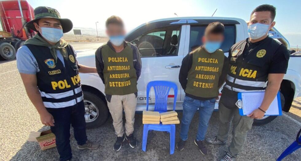 Según la Policía Nacional, ambos sujetos quedaron en calidad de detenidos (Foto: PNP)