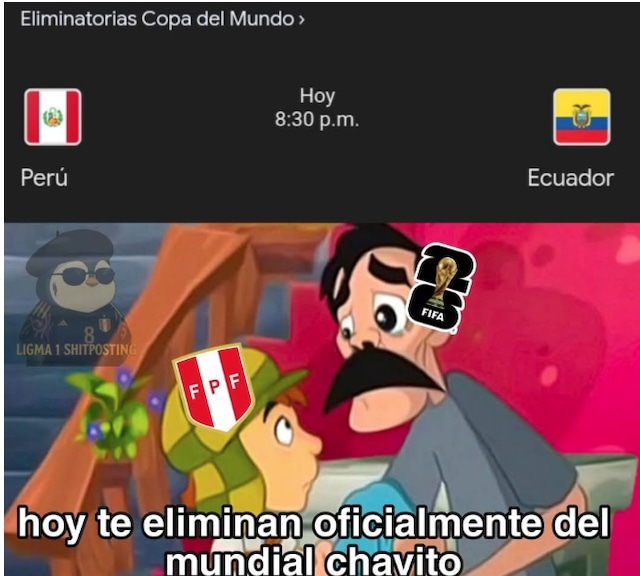 Mira los mejores memes que nos dejó el Perú - Ecuador y el adiós al Mundial. (Redes sociales)