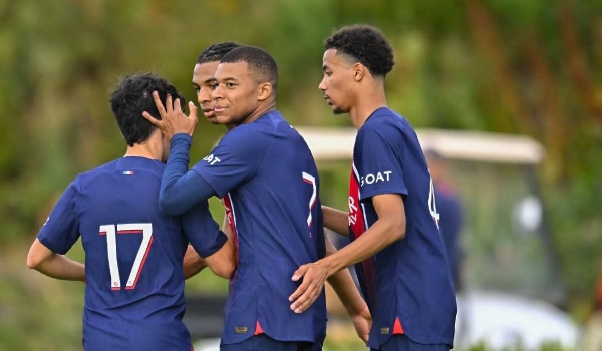 Gol de Kylian Mbappé para el 2-0 del PSG vs. Le Havre en amistoso. (Foto: Getty)