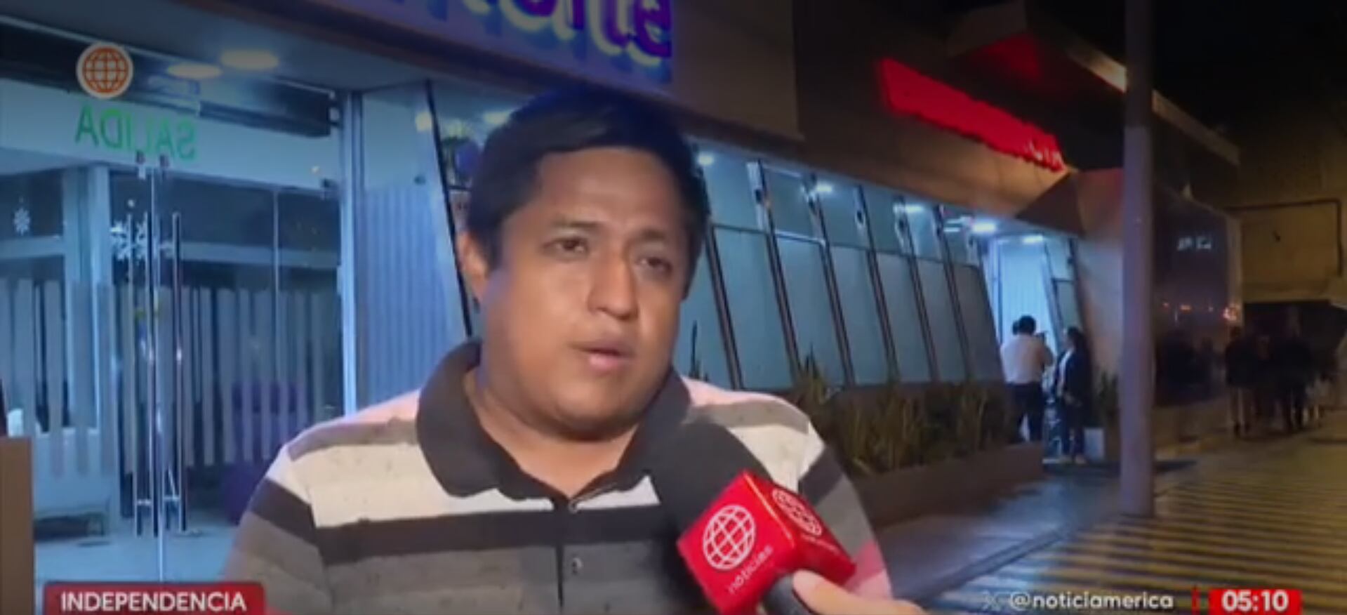 Sujeto persiguió a padre de familia. (Fotos: América Noticias)