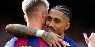 Barcelona festejó su goleada ante Sevilla en LaLIga (Foto: Getty Images)