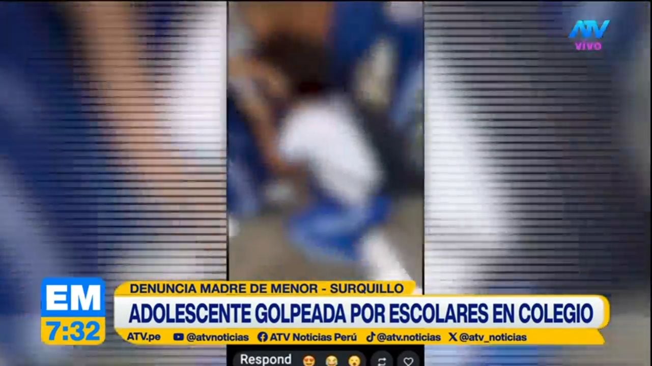 Madre denuncia agresión contra su hija en colegio de Surquillo. Foto: ATV
