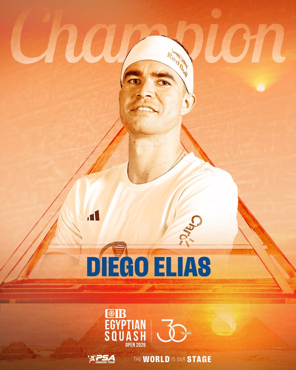 Diego Elías se coronó campeón del Egyptian Open 2026.