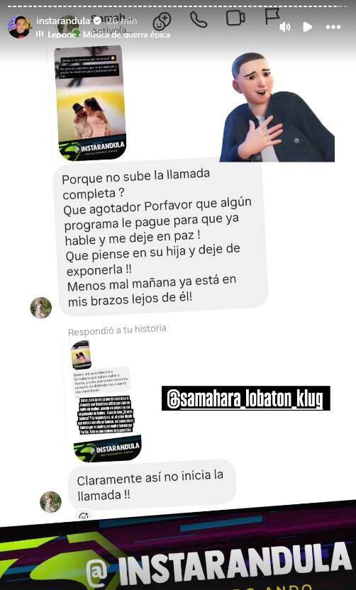 Trome - La influencer no se quedó de brazos cruzados tras nueva evidencia de Youna. (Fuente: Instarándula)