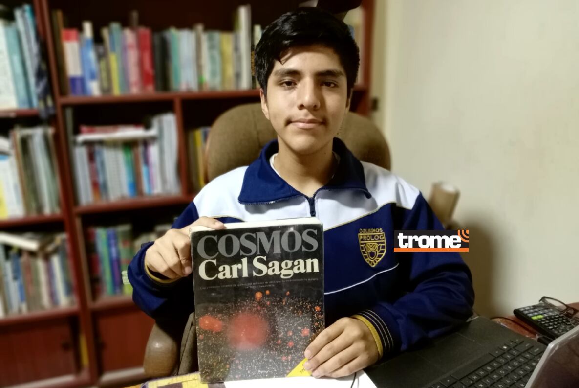 Mario Gilvonio y el libro que le regaló su mamá y que despertó más su gusto por la Astronomía, El joven talento estudiará becado en el MIT.(Entrevista: Isabel Medina / Trome).