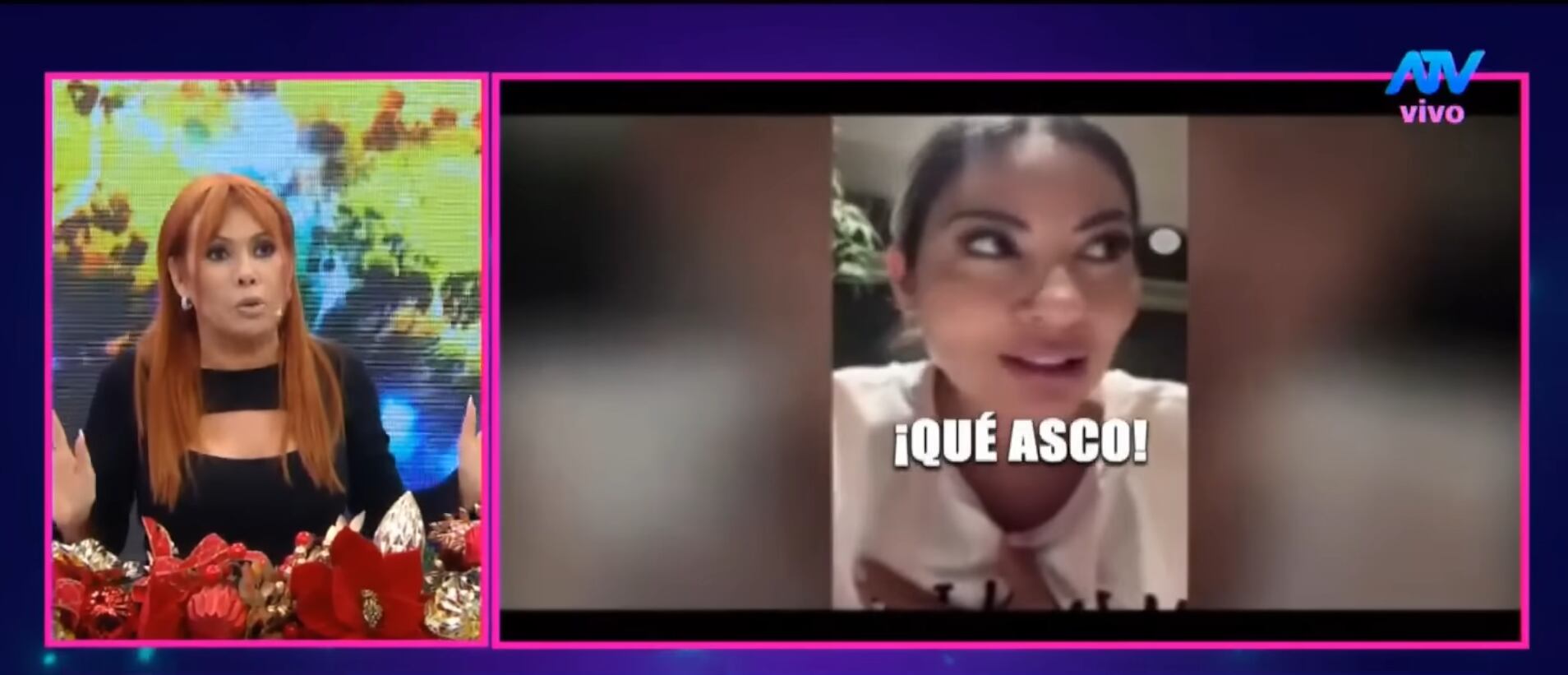 Conductora critica a Pamela López. (Fuente: ATV)