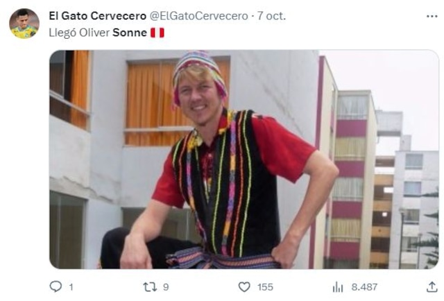 Usuarios de redes sociales trolearon a Oliver Sonne con divertidos memes