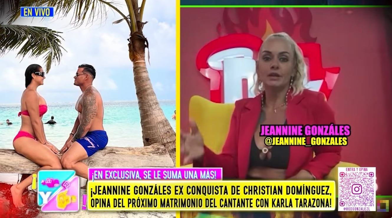 Exconquista de Christian Domínguez afirma que boda con Karla Tarazona no va a durar.