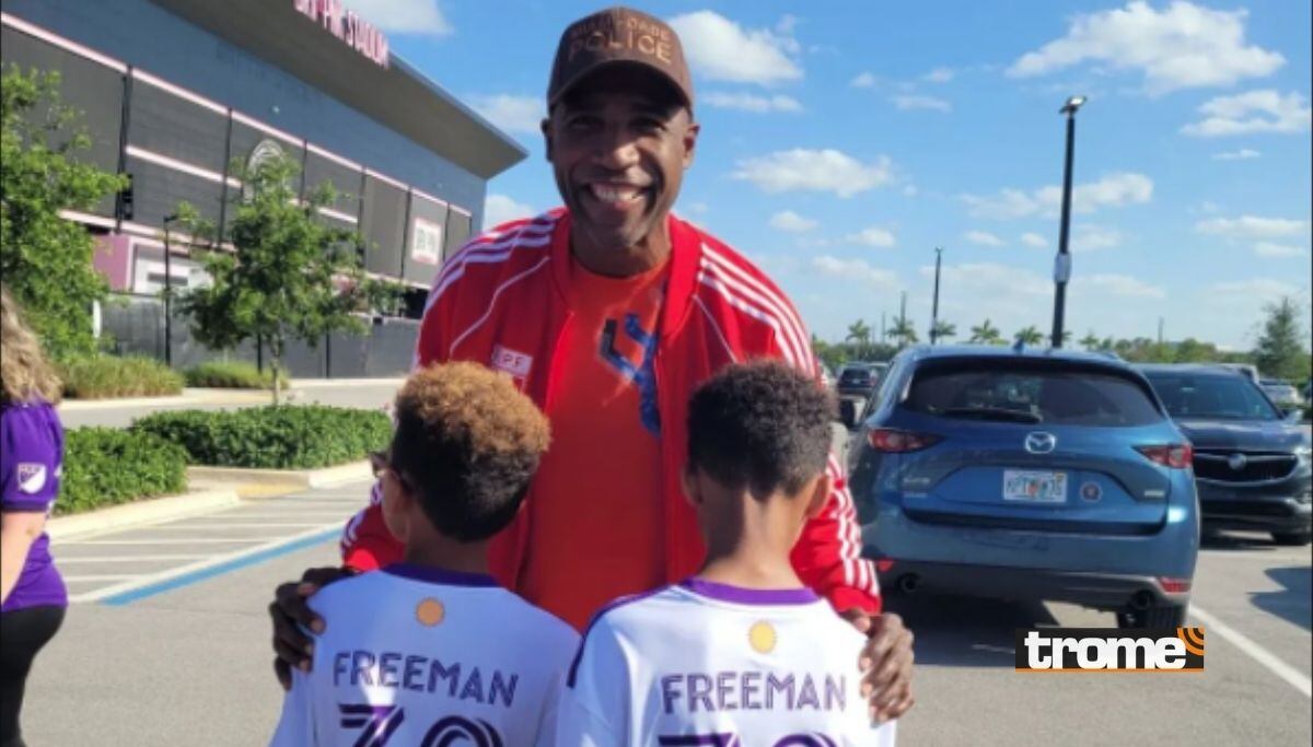 'Cuto' Guadalupe junto a dos pequeños hinchas en torneo de la MLS (Foto: @cutoguadalupe16)