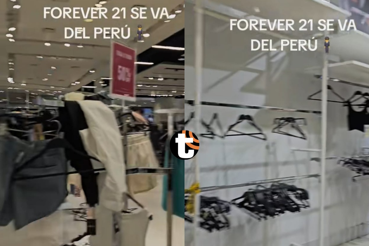 Usuarios en TikTok reportaron que las tiendas de Forever 21 ya están quedando vacías. Fotos: TikTok.