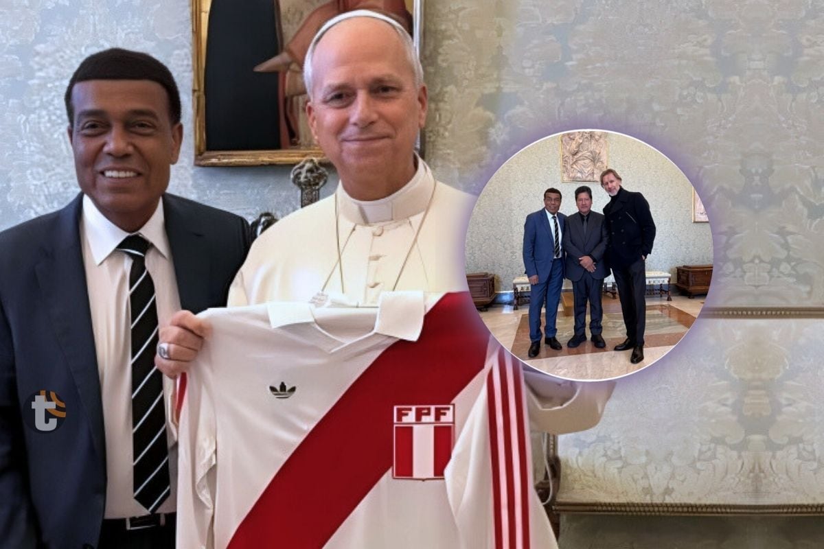 Íconos del fútbol peruano se reúnen con el Papa León XIV en el Vaticano