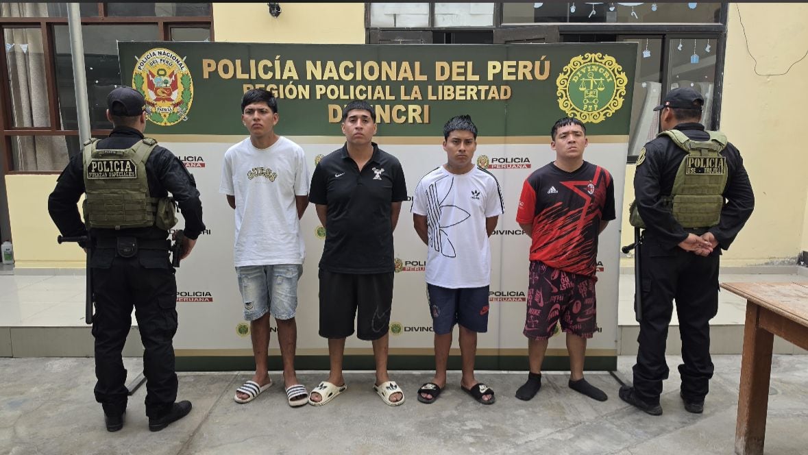 Los detenidos son integrantes de la banda criminal “Los Pulpos” y están implicados en el secuestro del empresario Jenss Lara. (Foto: GEC)