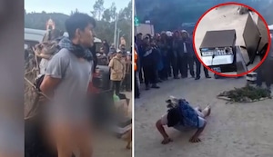 Andahuaylas: hombre es obligado a caminar descalzo al ser acusado de robar computadoras