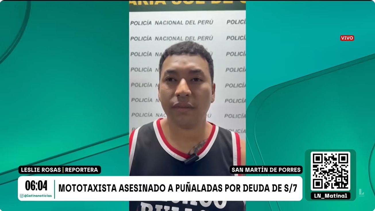 Mototaxista venezolano confesó que mató a su compañero por deuda de 7 soles. Foto: Latina