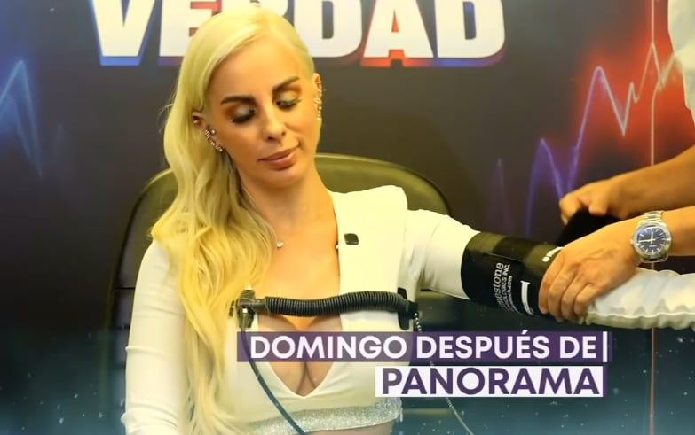 Dalia Durán pasando por el polígrafo de EVDLV.