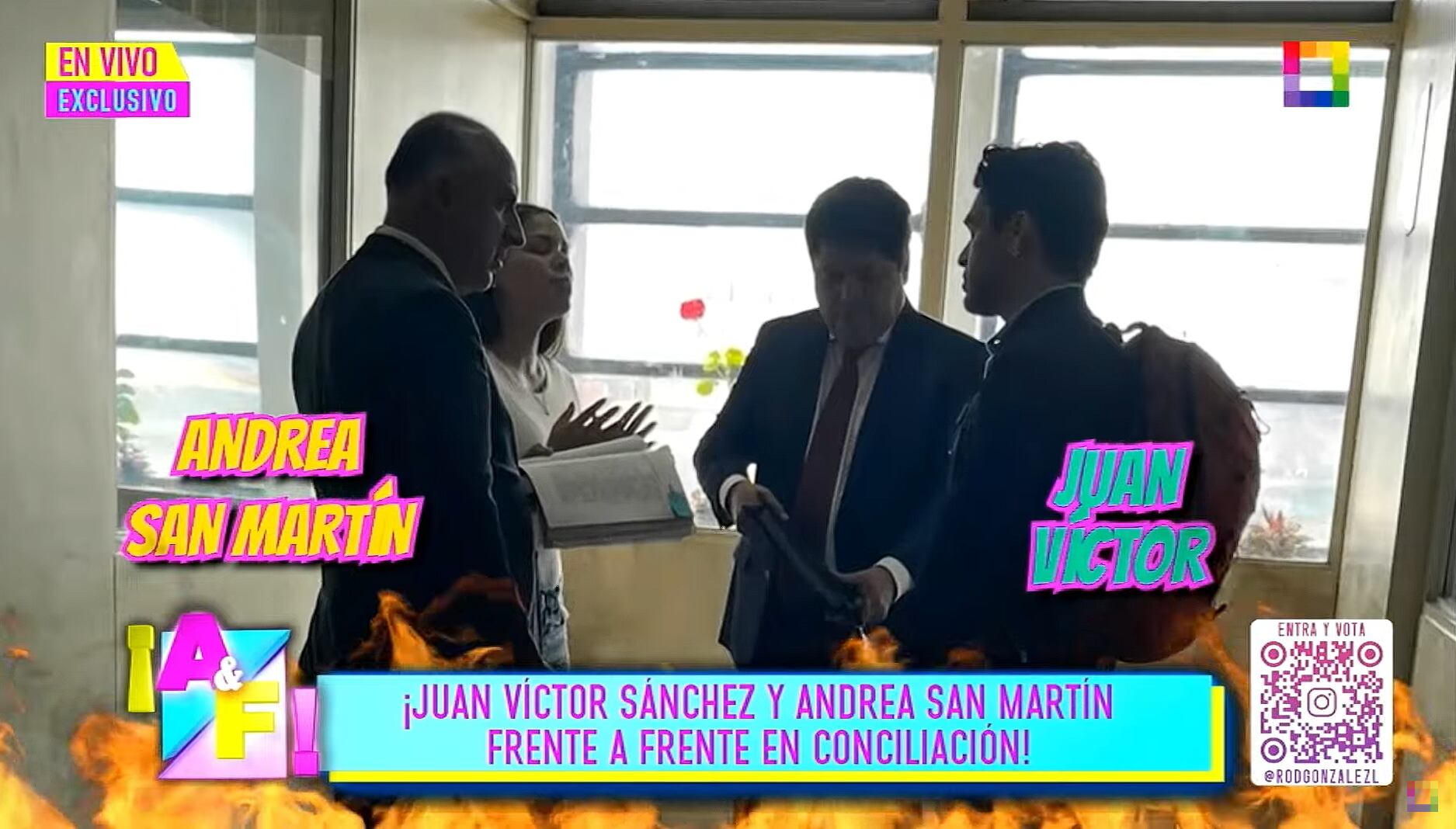 Juan Víctor y la 'ojiverde' tuvieron una conciliación. (Foto: Amor y fuego)