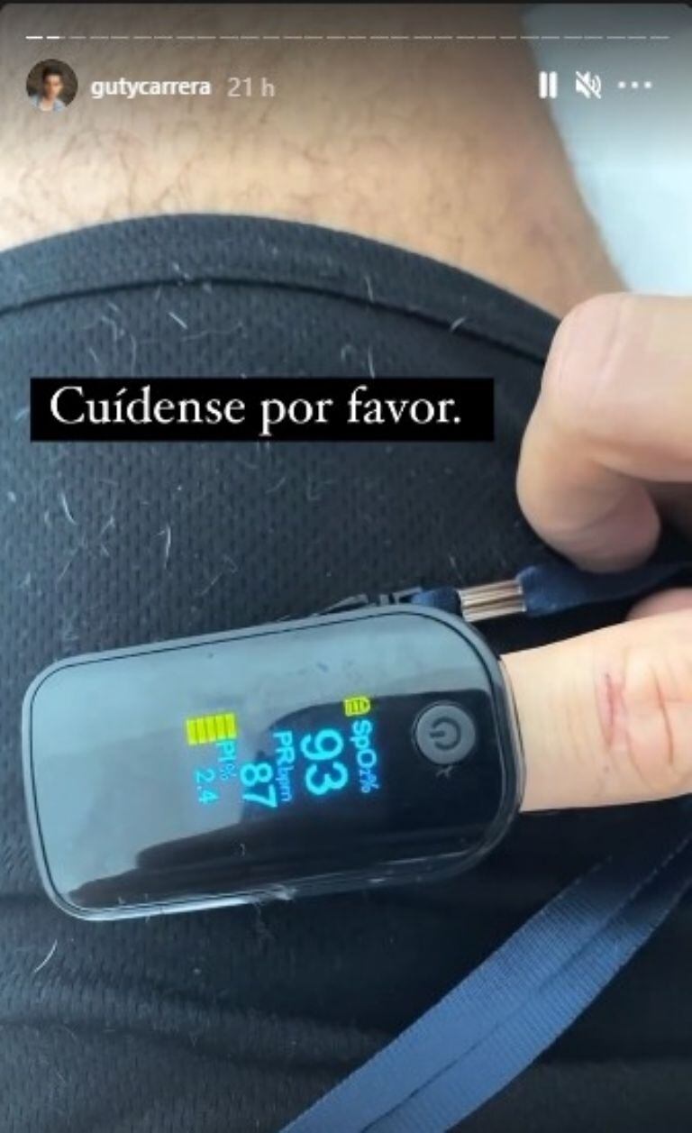 Guty Carrera confirmó que tiene COVID-19 a través de su cuenta de Instagram. (Foto: Guty Carrera/ Instagram)