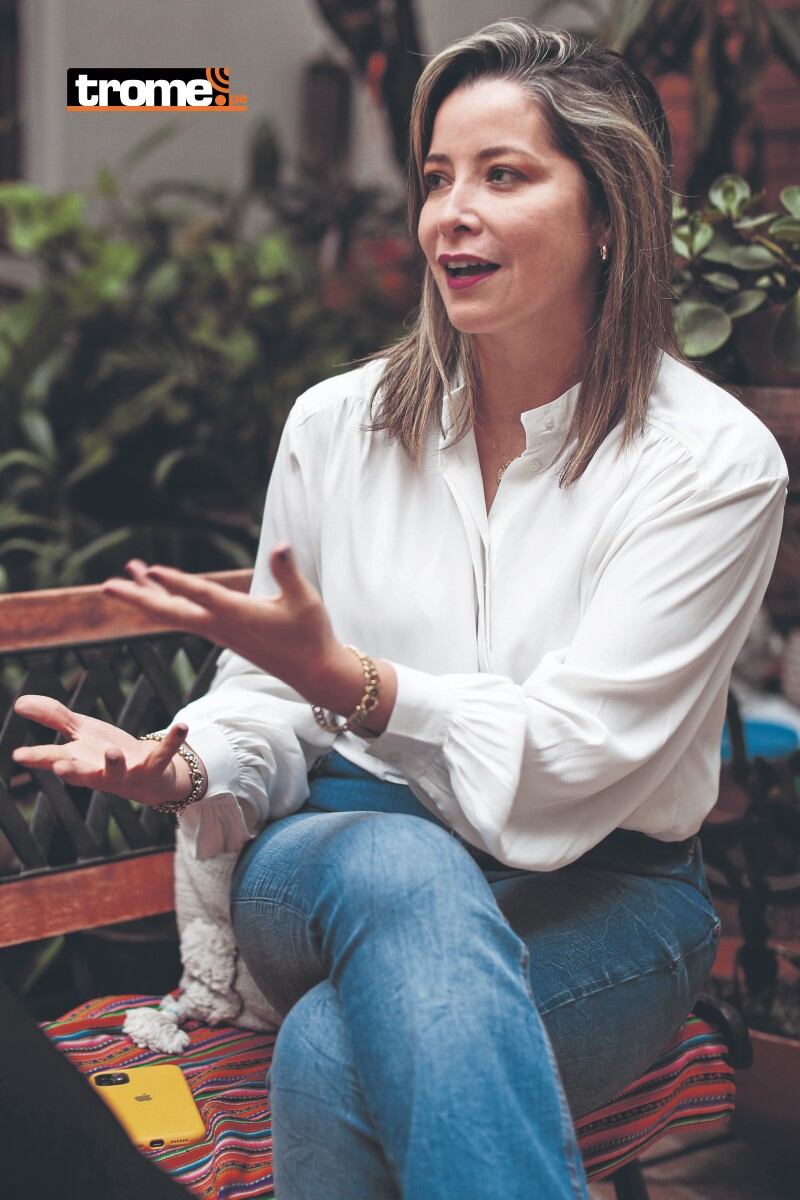 Mabel Huertas también se mostró de acuerdo con que el presidente Pedro Castillo sea investigado. (Foto: Lenin Tadeo /@gec)