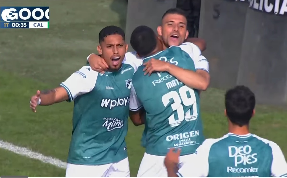 Titi Rodríguez abrió la cuenta para Deportivo Cali. (América Televisión)