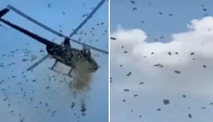 EE.UU.: empresario pidió lanzar dinero desde un helicóptero como último deseo