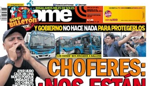 CHOFERES: ¡NOS ESTÁN MATANDO!