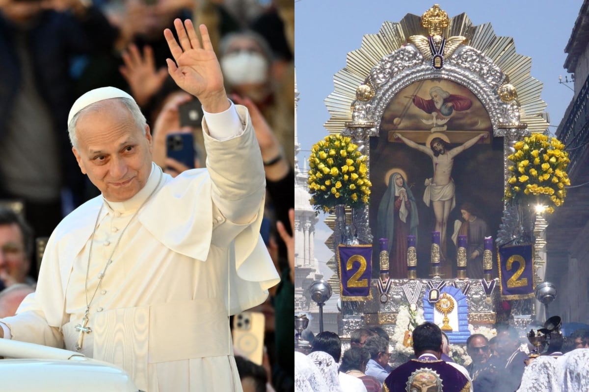 Señor de los Milagros estaría presente en la misa de despedida del papa León XIV en Las Palmas. (Foto: Andina)