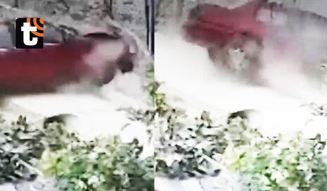 ¡Pánico en Chorrillos! Vehículo se quedó sin frenos, cayó por una pendiente y terminó destrozado