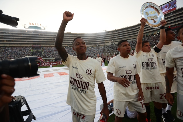 Celebración de Universitario como ganador del Torneo Apertura (Fotos: Jesús Saucedo)