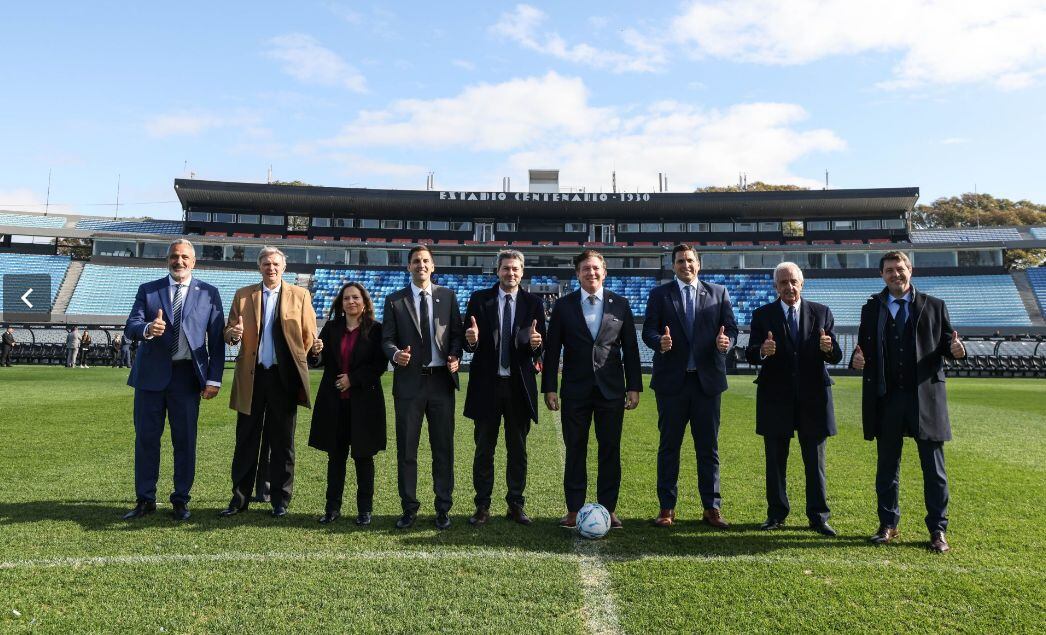 Uruguay, Argentina, Paraguay y Chile, lanzaron oficialmente su candidatura para el Mundial 2030. (Foto: Conmebol)