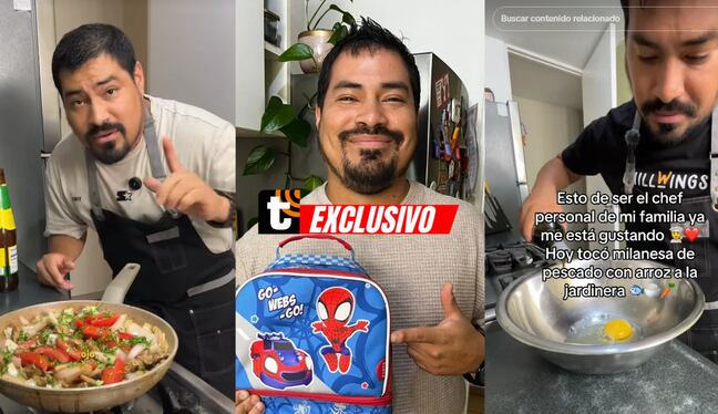 Encuéntralo en TikTok como @camilopapaencasa. Foto: Composición / Capturas de pantalla TikTok.