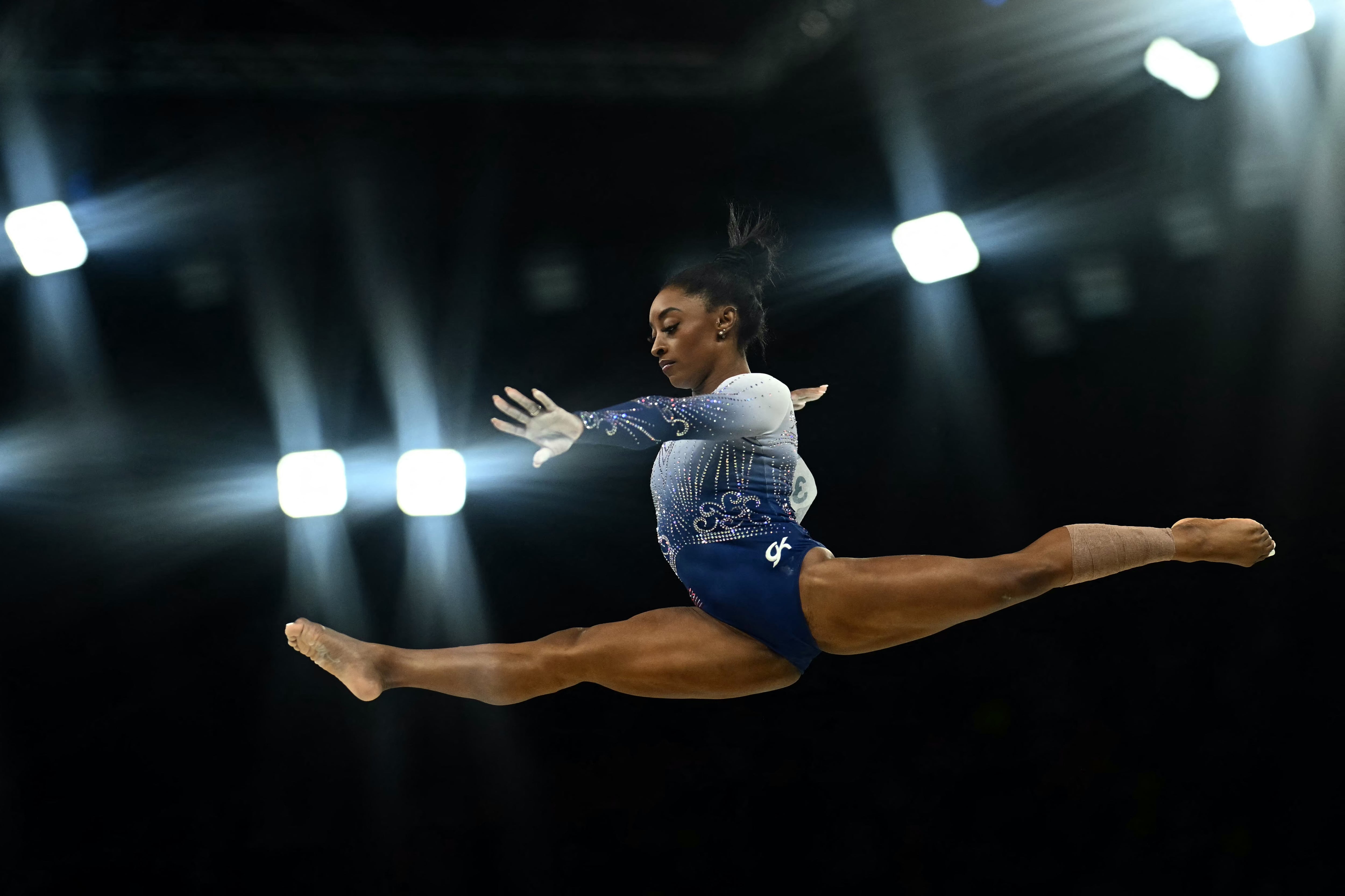 Simone Biles en los Juegos Olímpicos París 2024. (Foto: AFP)