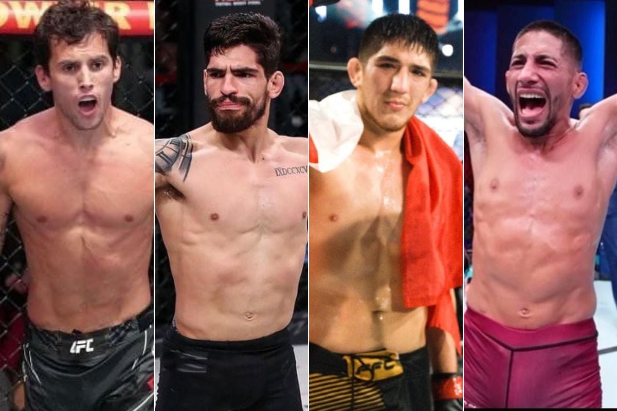 'El Niño' Puelles, 'Dreamkiller' Bolaños, 'The Machine' Bedoya y 'Soncora' Marcos. (UFC/ Bellator / FFC)