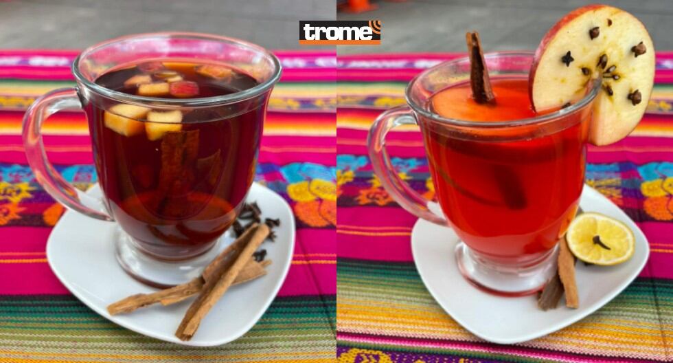 Ricas bebidas para eliminar el frío se ofrecen en la Feria de la Peruanidad. En la foto: el huajsapata y el vino caliente. (Trome / Isabel Medina)