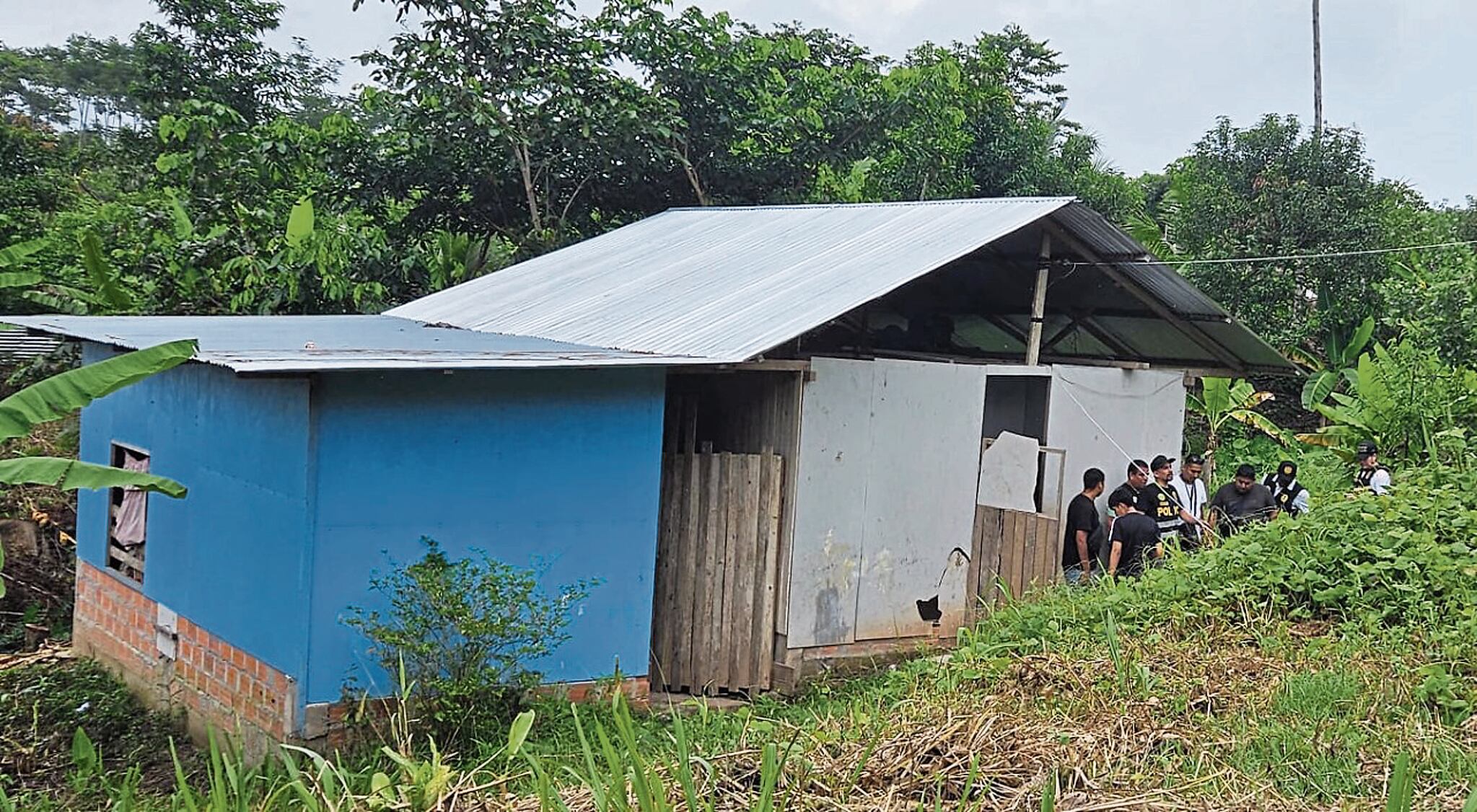Lugar donde fue hallada muerta la joven secuestrada