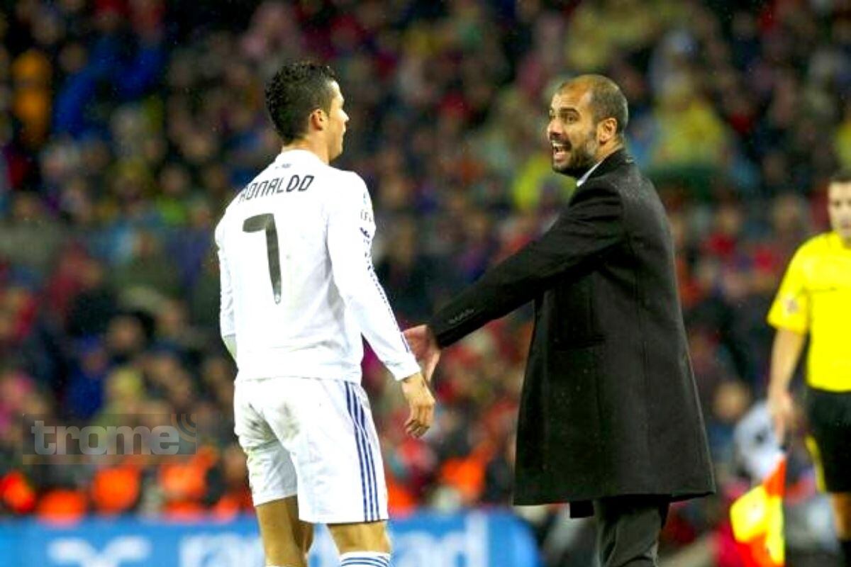 Guardiola se llevó un regalo de CR7 en el 2010 (Foto: EFE)