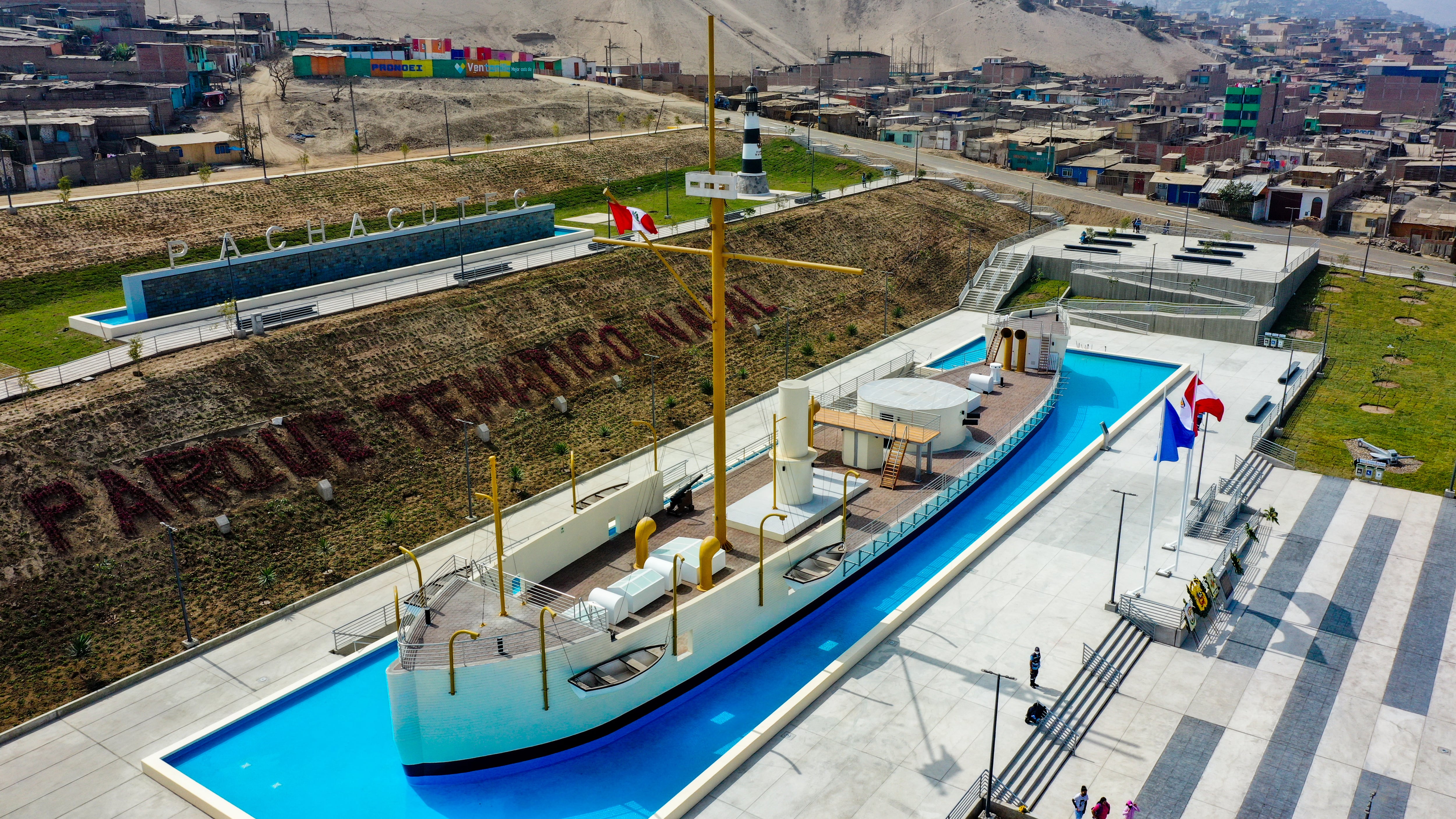 Réplica del monitor Huáscar. (Foto: municipalidad de Ventanilla)